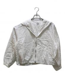 ORCIVAL（オーシバル）の古着「リネン セーラージャケット」｜ホワイト