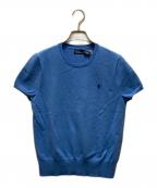 POLO RALPH LAURENポロ・ラルフローレン）の古着「半袖ニット」｜ブルー