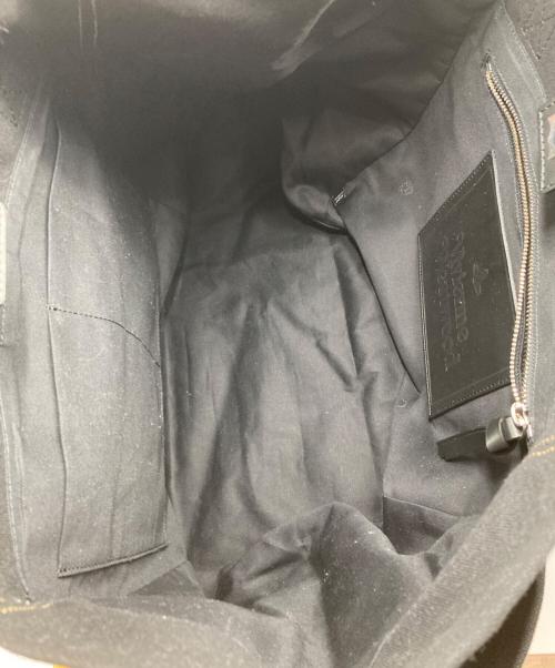 Vivienne Westwood（ヴィヴィアンウエストウッド）Vivienne Westwood (ヴィヴィアンウエストウッド) 【アジア限定】CANVAS トートバッグM ブラックの古着・服飾アイテム