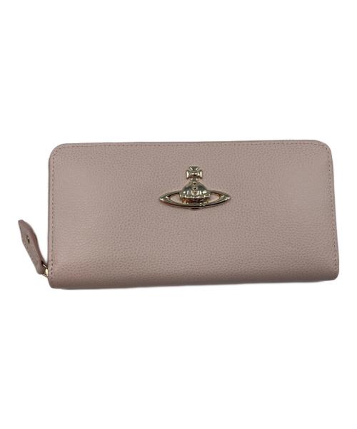 Vivienne Westwood（ヴィヴィアンウエストウッド）Vivienne Westwood (ヴィヴィアンウエストウッド) EXECUTIVE オーブデザインロングウォレット ピンクの古着・服飾アイテム