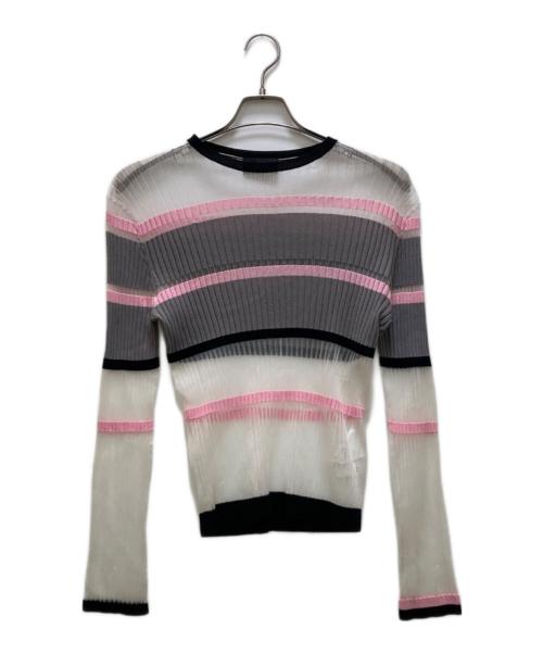 soduk（スドーク）soduk (スドーク) ブリーズ ニット トップ グレー サイズ:不明の古着・服飾アイテム