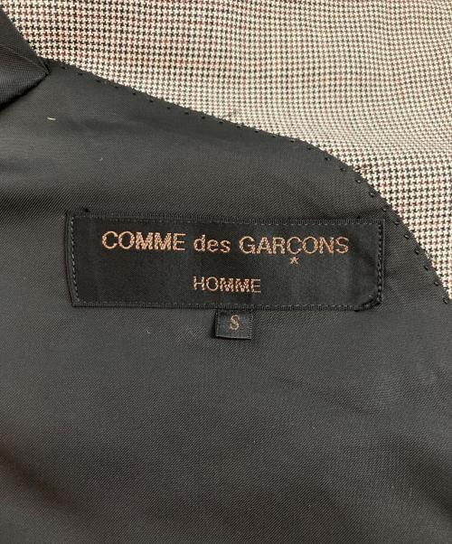 COMME des GARCONS HOMME（コムデギャルソン オム）COMME des GARCONS HOMME (コムデギャルソン オム) ヴィンテージウールテーラードジャケット ホワイト×ブラック サイズ:Sの古着・服飾アイテム