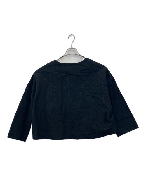 Gauze（ガーゼ）gauze (ガーゼ) リネンジャケット ブラック サイズ:freeの古着・服飾アイテム