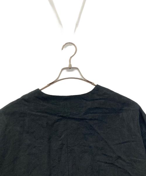 Gauze（ガーゼ）gauze (ガーゼ) リネンジャケット ブラック サイズ:freeの古着・服飾アイテム