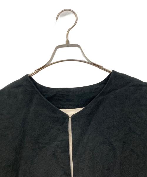 Gauze（ガーゼ）gauze (ガーゼ) リネンジャケット ブラック サイズ:freeの古着・服飾アイテム