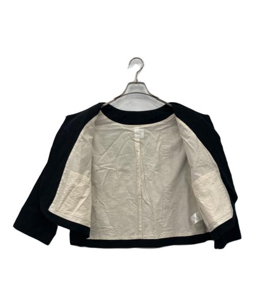 Gauze（ガーゼ）gauze (ガーゼ) リネンジャケット ブラック サイズ:freeの古着・服飾アイテム