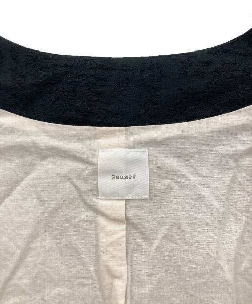 Gauze（ガーゼ）gauze (ガーゼ) リネンジャケット ブラック サイズ:freeの古着・服飾アイテム