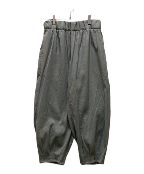 NO CONTROL AIR（ノーコントロールエアー）NO CONTROL AIR (ノーコントロールエアー) ポリエステルリネン裾タックパンツ ブルー サイズ:ｘｓの古着・服飾アイテム