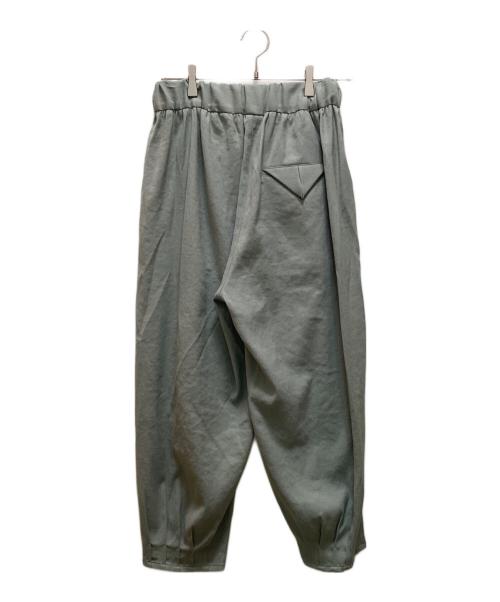 NO CONTROL AIR（ノーコントロールエアー）NO CONTROL AIR (ノーコントロールエアー) ポリエステルリネン裾タックパンツ ブルー サイズ:ｘｓの古着・服飾アイテム