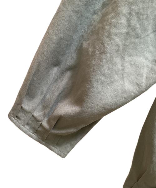 NO CONTROL AIR（ノーコントロールエアー）NO CONTROL AIR (ノーコントロールエアー) ポリエステルリネン裾タックパンツ ブルー サイズ:ｘｓの古着・服飾アイテム