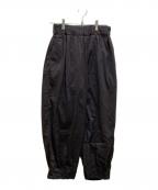 NO CONTROL AIRノーコントロールエアー）の古着「クールマックス ポリエステルリネン トロピカルタックパンツ」｜グレー