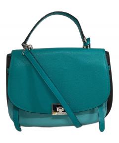 中古・古着通販】FURLA (フルラ) パイパー 2WAYハンドバッグ ブルー