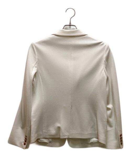 kay me（ケイミー）kay me (ケイミー) ストレッチテーラードジャケット ホワイト サイズ:11の古着・服飾アイテム