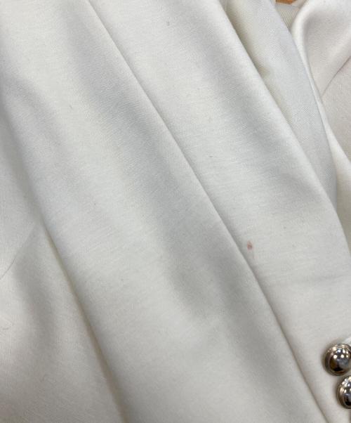 kay me（ケイミー）kay me (ケイミー) ストレッチテーラードジャケット ホワイト サイズ:11の古着・服飾アイテム