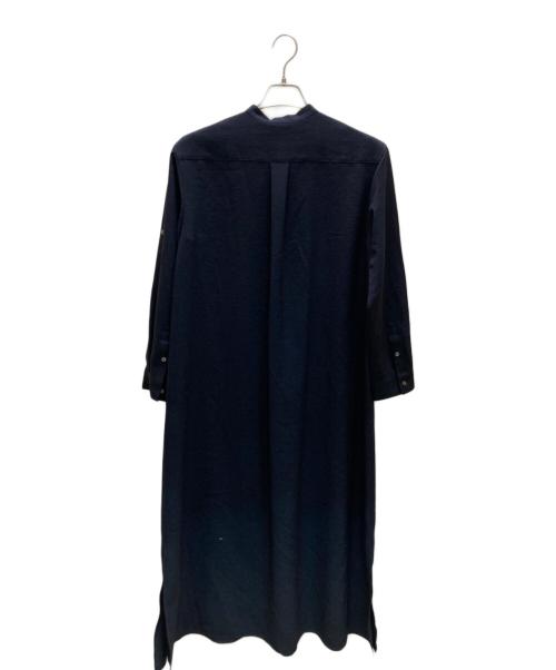 theory luxe（セオリーリュクス）theory luxe (セオリーリュクス) バンドカラーシャツワンピース ネイビー サイズ:38の古着・服飾アイテム
