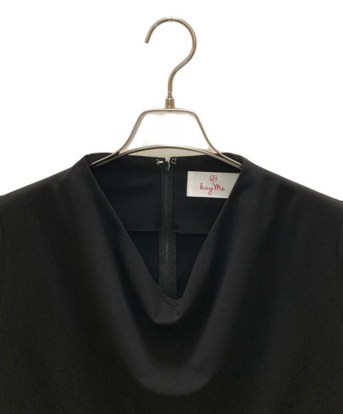 kay me（ケイミー）kay me (ケイミー) ドレープネックワンピース ブラック サイズ:13の古着・服飾アイテム
