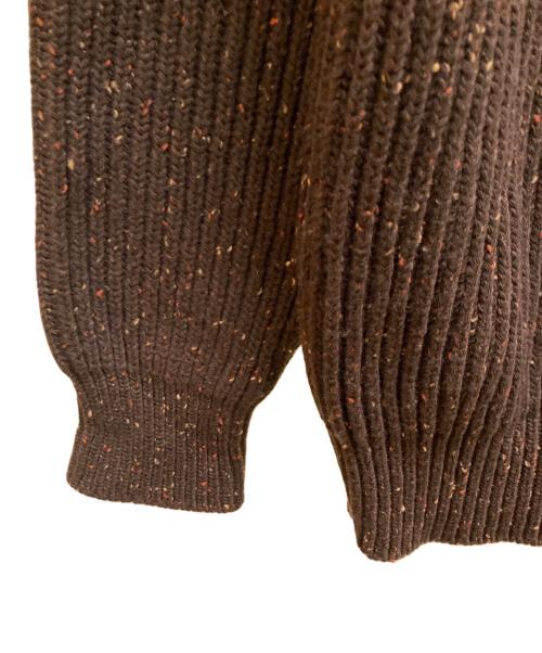 JIL SANDER（ジルサンダー）JIL SANDER (ジルサンダー) ネップローゲージニット ブラウン サイズ:52の古着・服飾アイテム