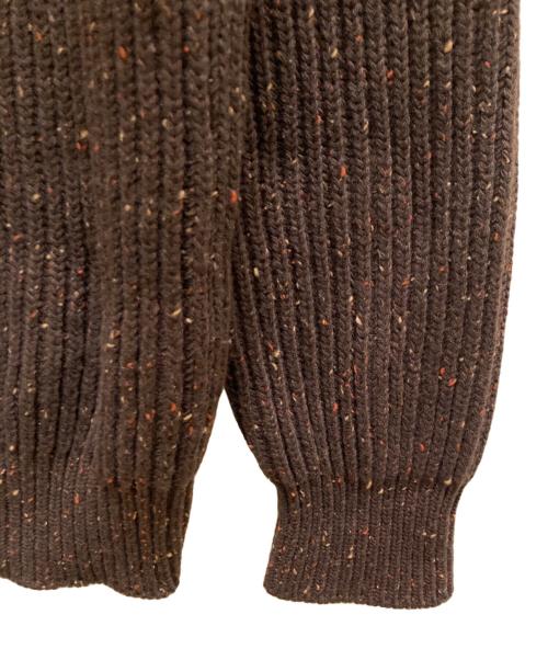 JIL SANDER（ジルサンダー）JIL SANDER (ジルサンダー) ネップローゲージニット ブラウン サイズ:52の古着・服飾アイテム