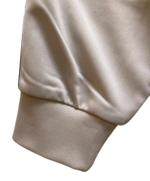 adidas（アディダス）adidas (アディダス) ベッケンバウアー トレフォイル エンブロイダリー トラックジャケット ベージュ×グリーン サイズ:XSの古着・服飾アイテム