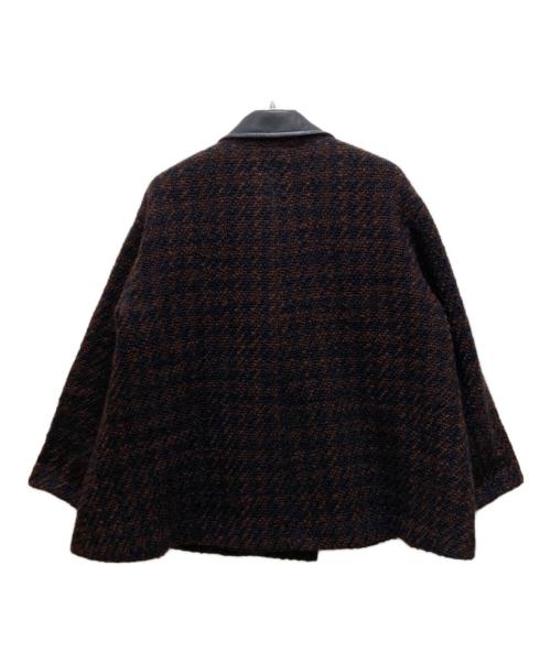 MOGA（モガ）MOGA (モガ) ロービング千鳥Aラインコート パープル サイズ:1の古着・服飾アイテム