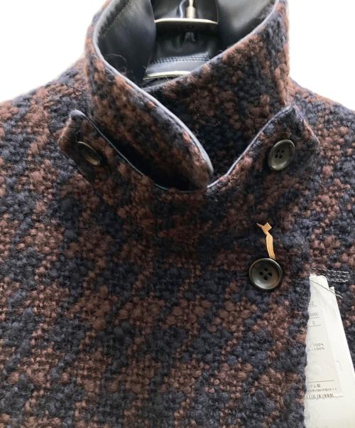 MOGA（モガ）MOGA (モガ) ロービング千鳥Aラインコート パープル サイズ:1の古着・服飾アイテム