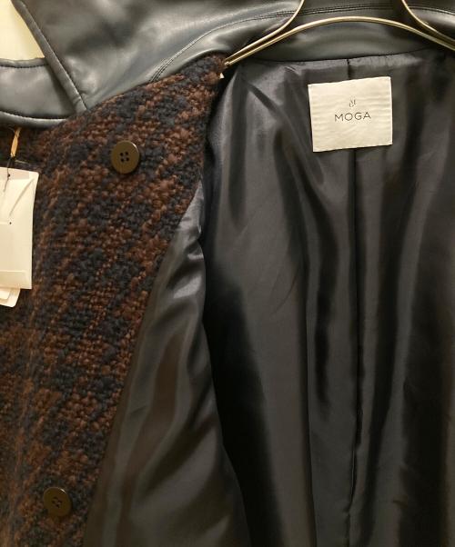 MOGA（モガ）MOGA (モガ) ロービング千鳥Aラインコート パープル サイズ:1の古着・服飾アイテム