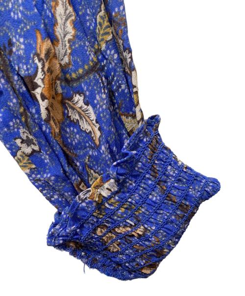 SECOND FEMALE（セカンドフィメール）SECOND FEMALE (セカンドフィメール) 総柄ワンピース ブルー サイズ:Mの古着・服飾アイテム