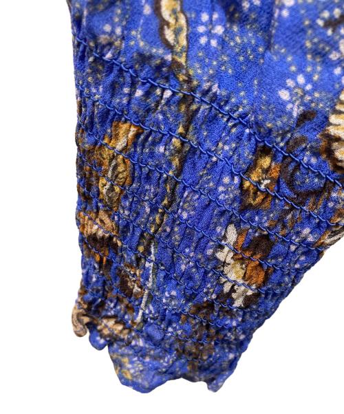 SECOND FEMALE（セカンドフィメール）SECOND FEMALE (セカンドフィメール) 総柄ワンピース ブルー サイズ:Mの古着・服飾アイテム