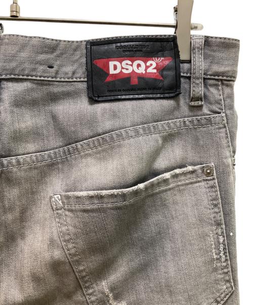 DSQUARED2（ディースクエアード）DSQUARED2 (ディースクエアード) セクシーツイスト ダメージ加工デニムパンツ グレー サイズ:48の古着・服飾アイテム