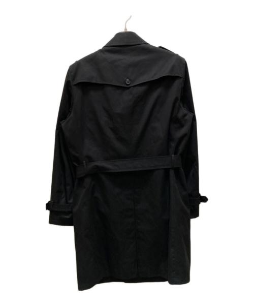 BARNEYS NEWYORK（バーニーズ・ニューヨーク）BARNEYS NEWYORK (バーニーズ・ニューヨーク) ツイードライナー付トレンチコート ブラック サイズ:XLの古着・服飾アイテム