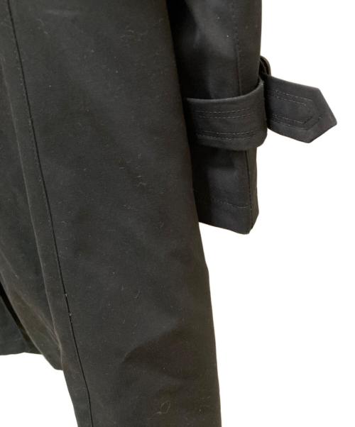 BARNEYS NEWYORK（バーニーズ・ニューヨーク）BARNEYS NEWYORK (バーニーズ・ニューヨーク) ツイードライナー付トレンチコート ブラック サイズ:XLの古着・服飾アイテム