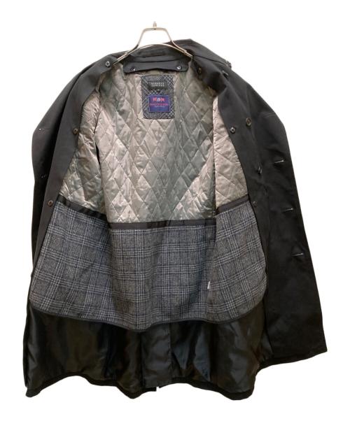 BARNEYS NEWYORK（バーニーズ・ニューヨーク）BARNEYS NEWYORK (バーニーズ・ニューヨーク) ツイードライナー付トレンチコート ブラック サイズ:XLの古着・服飾アイテム