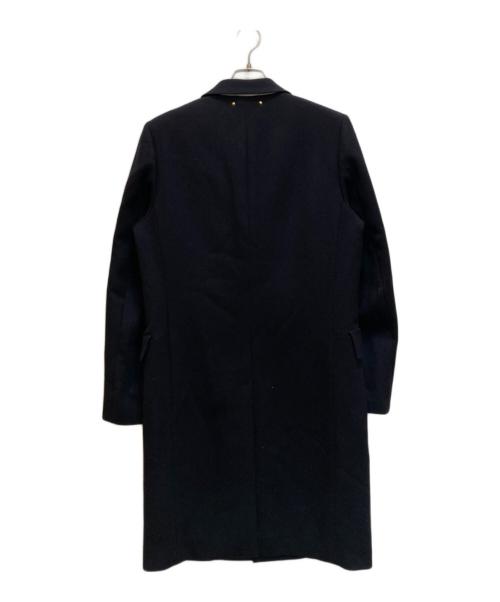 PAUL SMITH（ポールスミス）Paul Smith (ポールスミス) 裏地マルチカラーキルティングチェスターコート ブラック サイズ:Lの古着・服飾アイテム