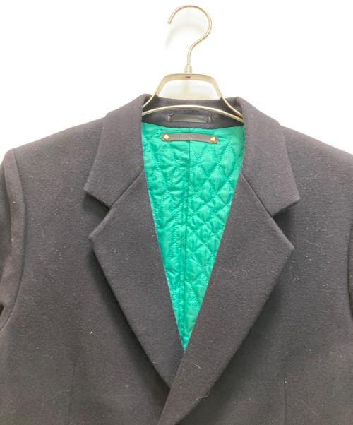 PAUL SMITH（ポールスミス）Paul Smith (ポールスミス) 裏地マルチカラーキルティングチェスターコート ブラック サイズ:Lの古着・服飾アイテム