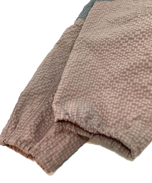 EMPORIO ARMANI（エンポリオアルマーニ）EMPORIO ARMANI (エンポリオアルマーニ) ダブルジップシアサッカーフーデッドジャケット ピンク×ブラック サイズ:48の古着・服飾アイテム