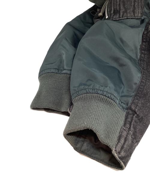 AVIREX（アヴィレックス）AVIREX (アヴィレックス) デニムコンビネーションMA-1ジャケット グレー サイズ:XLの古着・服飾アイテム