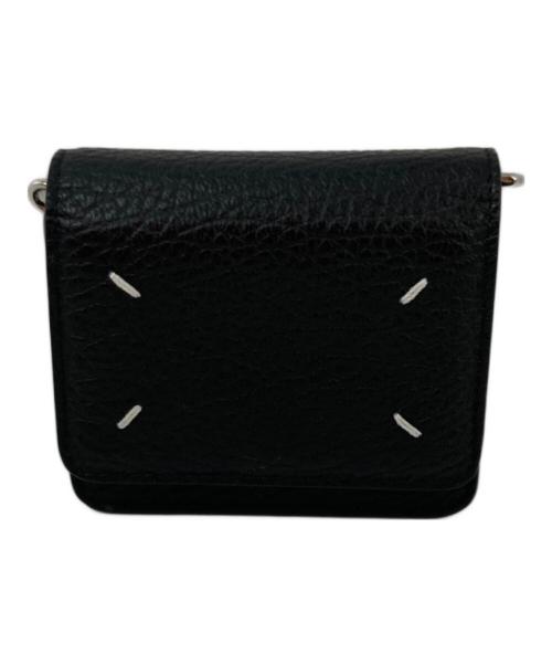 Maison Margiela（メゾンマルジェラ）Maison Margiela (メゾンマルジェラ) グレインレザー チェーンウォレット ブラックの古着・服飾アイテム