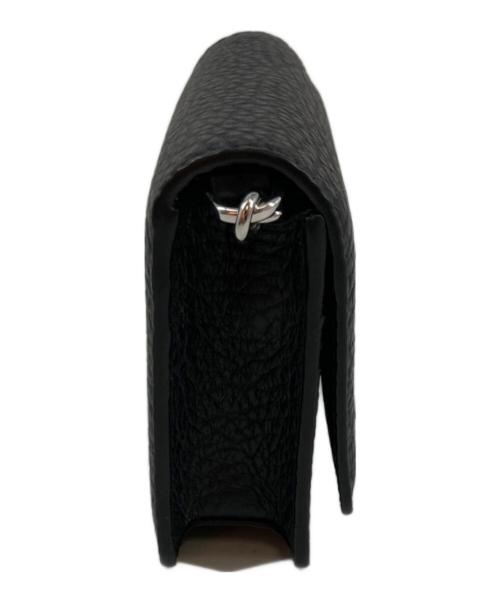 Maison Margiela（メゾンマルジェラ）Maison Margiela (メゾンマルジェラ) グレインレザー チェーンウォレット ブラックの古着・服飾アイテム