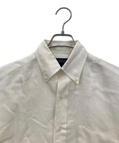 BROOKS BROTHERS（ブルックスブラザーズ）BROOKS BROTHERS (ブルックスブラザーズ) ボタンダウンリネンシャツ ホワイト サイズ:Sの古着・服飾アイテム