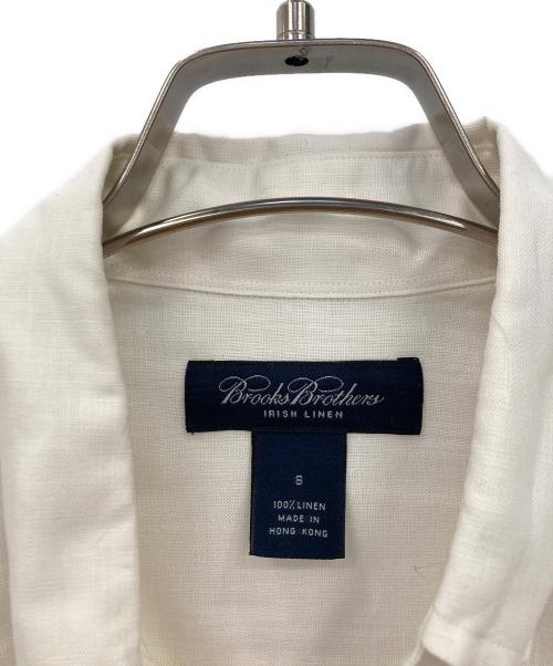 BROOKS BROTHERS（ブルックスブラザーズ）BROOKS BROTHERS (ブルックスブラザーズ) ボタンダウンリネンシャツ ホワイト サイズ:Sの古着・服飾アイテム