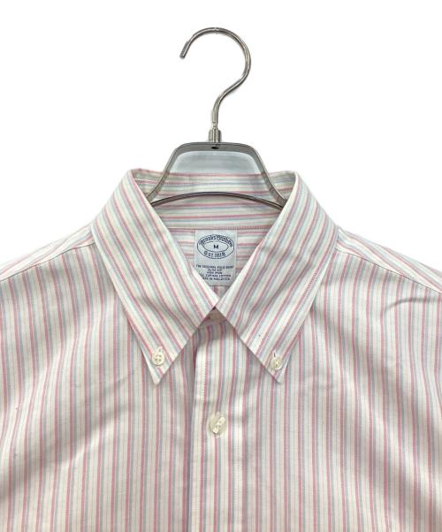 BROOKS BROTHERS（ブルックスブラザーズ）BROOKS BROTHERS (ブルックスブラザーズ) ボタンダウンシャツ ホワイト×ブルー サイズ:Mの古着・服飾アイテム