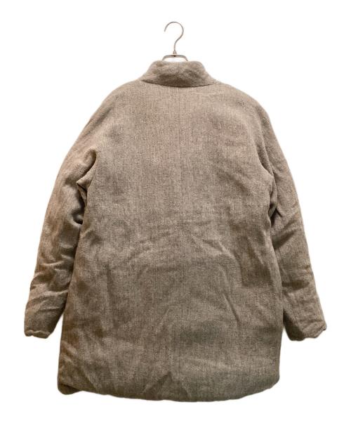 COSMIC WONDER（コズミックワンダー）COSMIC WONDER (コズミックワンダー) ウール リネン フォーク ダウンコート グレー サイズ:Lの古着・服飾アイテム
