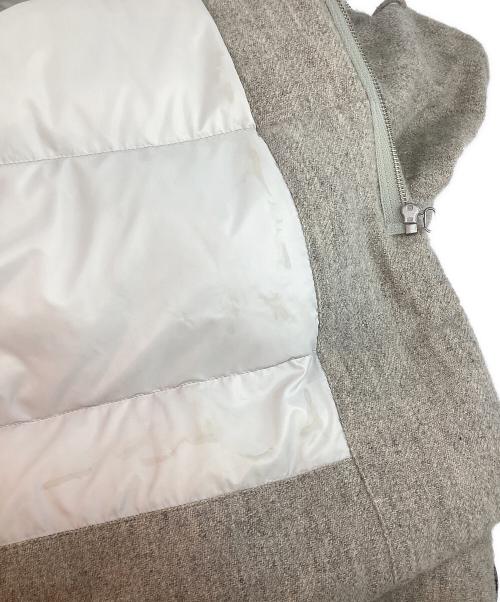 COSMIC WONDER（コズミックワンダー）COSMIC WONDER (コズミックワンダー) ウール リネン フォーク ダウンコート グレー サイズ:Lの古着・服飾アイテム