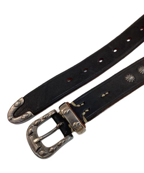 VINTAGE WORKS（ヴィンテージワークス）VINTAGE WORKS (ヴィンテージワークス) レザーベルト 7ホール ブラック CHASIN 茶芯 サイズ:33/84の古着・服飾アイテム