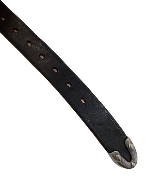 VINTAGE WORKS（ヴィンテージワークス）VINTAGE WORKS (ヴィンテージワークス) レザーベルト 7ホール ブラック CHASIN 茶芯 サイズ:33/84の古着・服飾アイテム