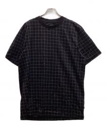 BOSS（ボス）の古着「チェックTシャツ」｜ブラック