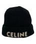 CELINE（セリーヌ）の古着「ロゴワッペンニット帽」｜ブラック