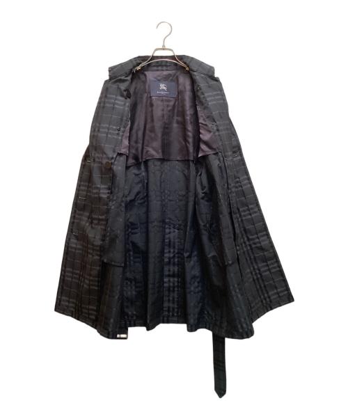 BURBERRY LONDON（バーバリーロンドン）BURBERRY LONDON (バーバリーロンドン) チェックトレンチコート ブラック サイズ:11の古着・服飾アイテム