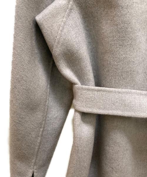 'S Max Mara（エスマックスマーラ）'S Max Mara (エスマックスマーラ) クチート・ア・マーノ ウールガウンロングコート グレー サイズ:40の古着・服飾アイテム