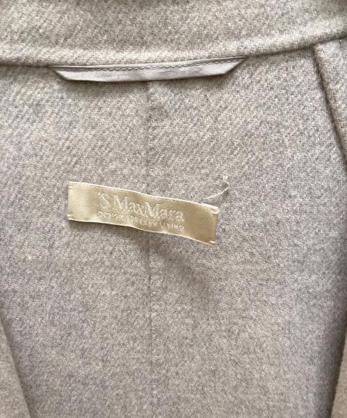 'S Max Mara（エスマックスマーラ）'S Max Mara (エスマックスマーラ) クチート・ア・マーノ ウールガウンロングコート グレー サイズ:40の古着・服飾アイテム